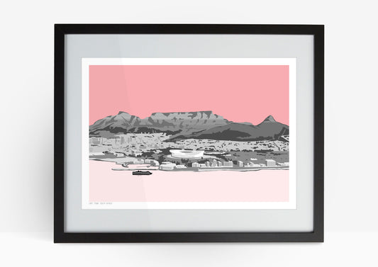 Cape Town Art Print - Pink