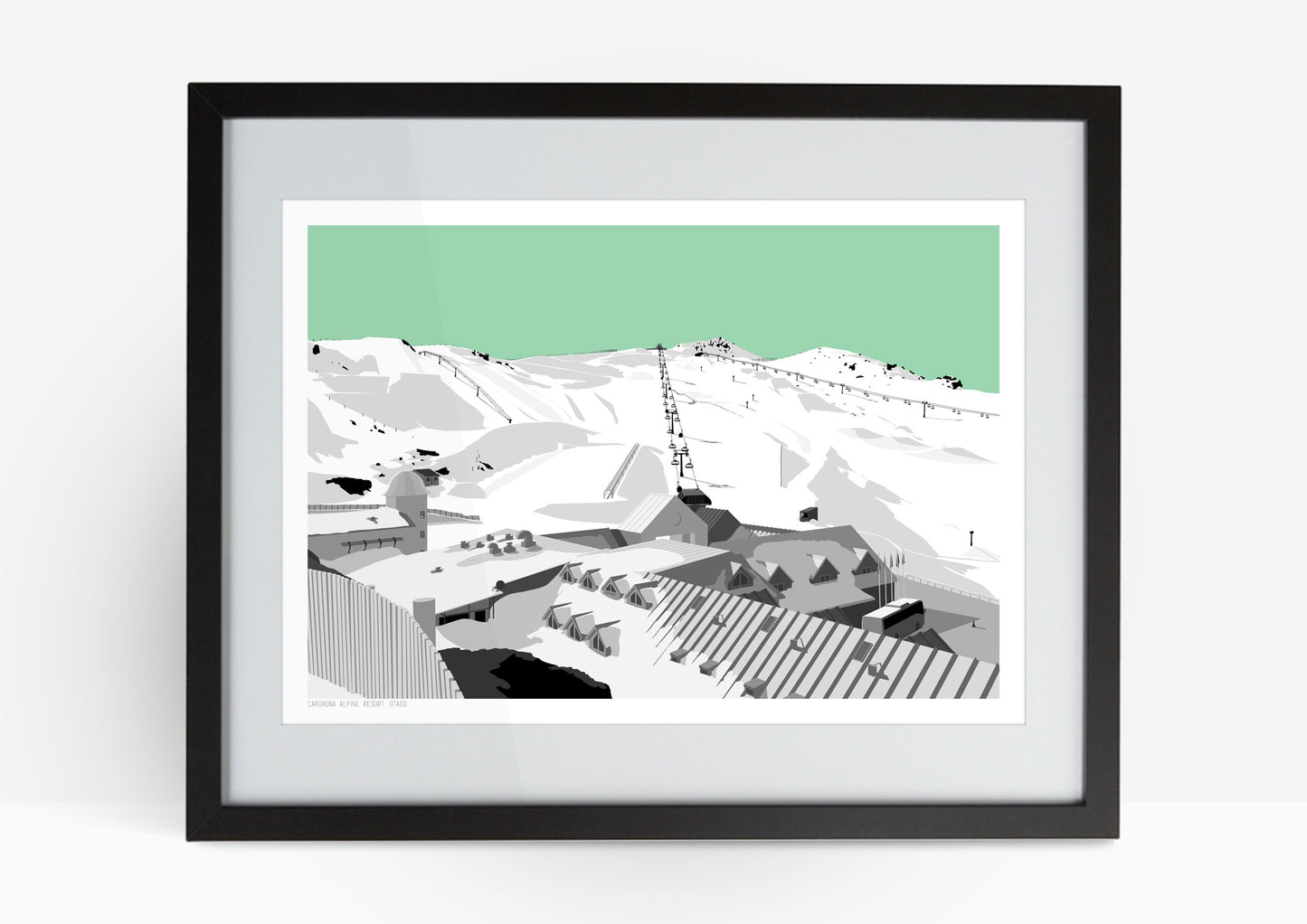 Cardrona Art Print - Green