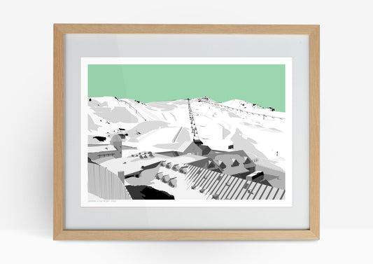 Cardrona Art Print - Green