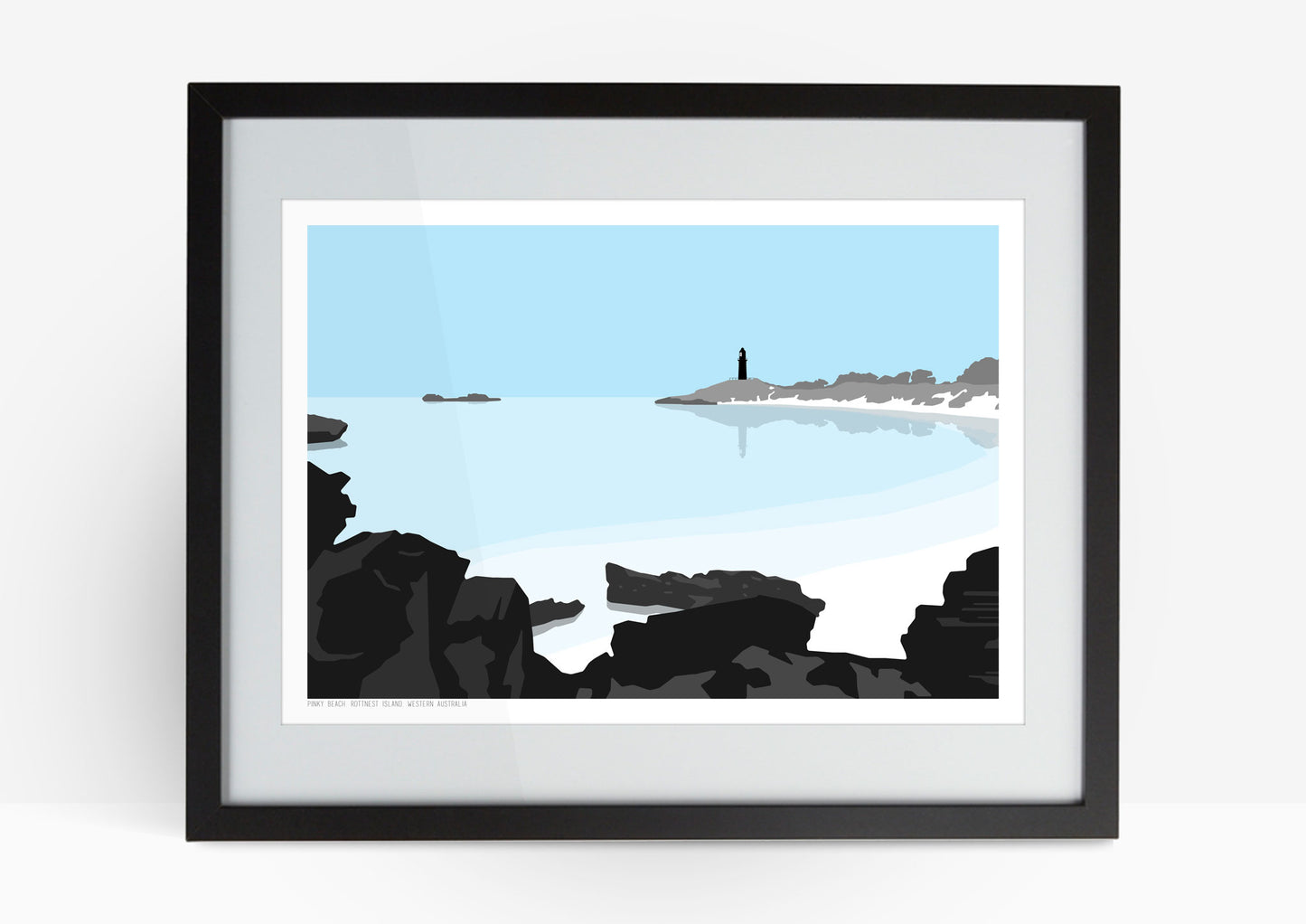 Rottnest Island Art Print - Blue
