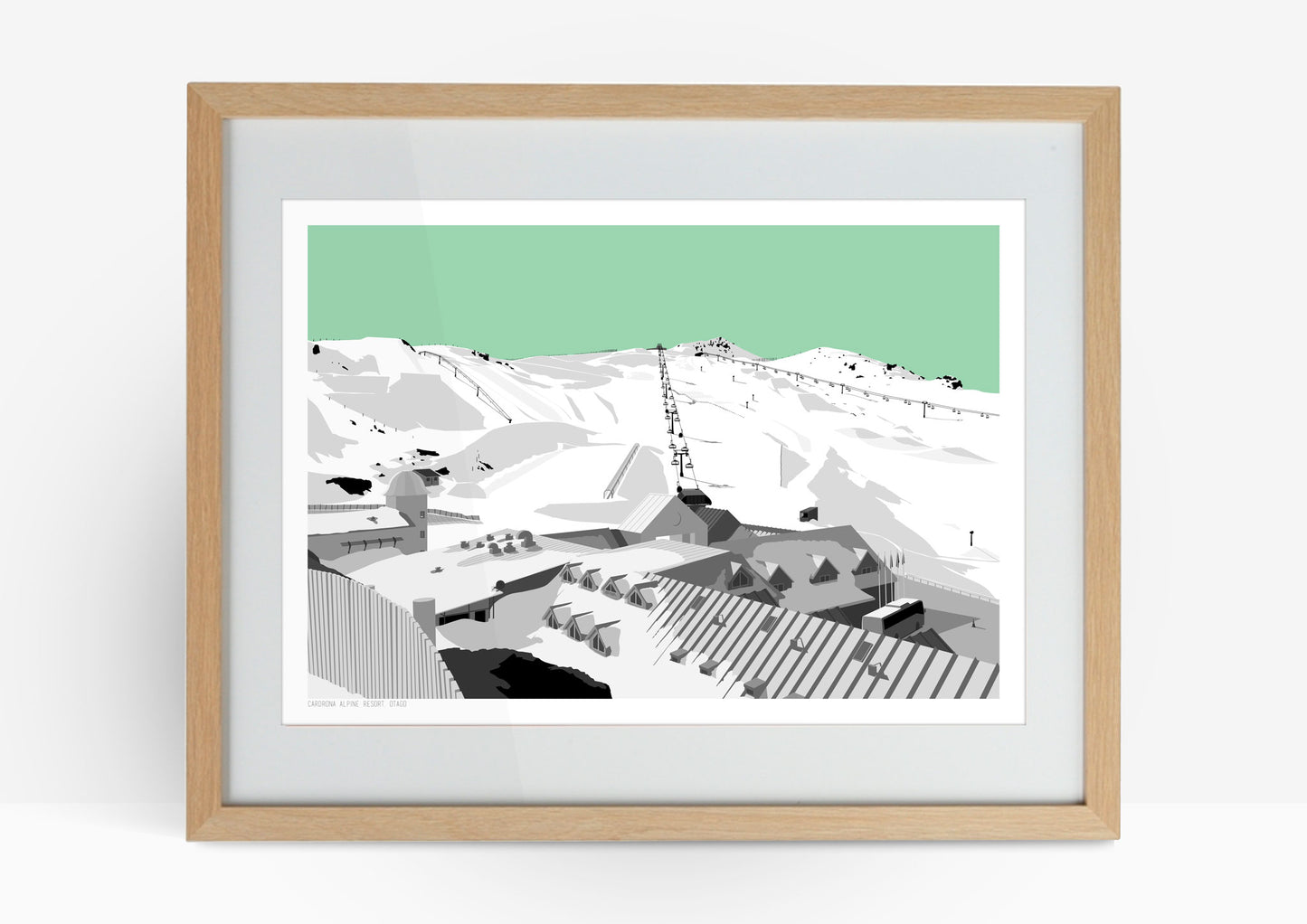 Cardrona Art Print - Green
