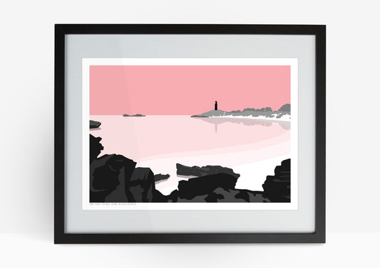Rottnest Island Art Print - Pink