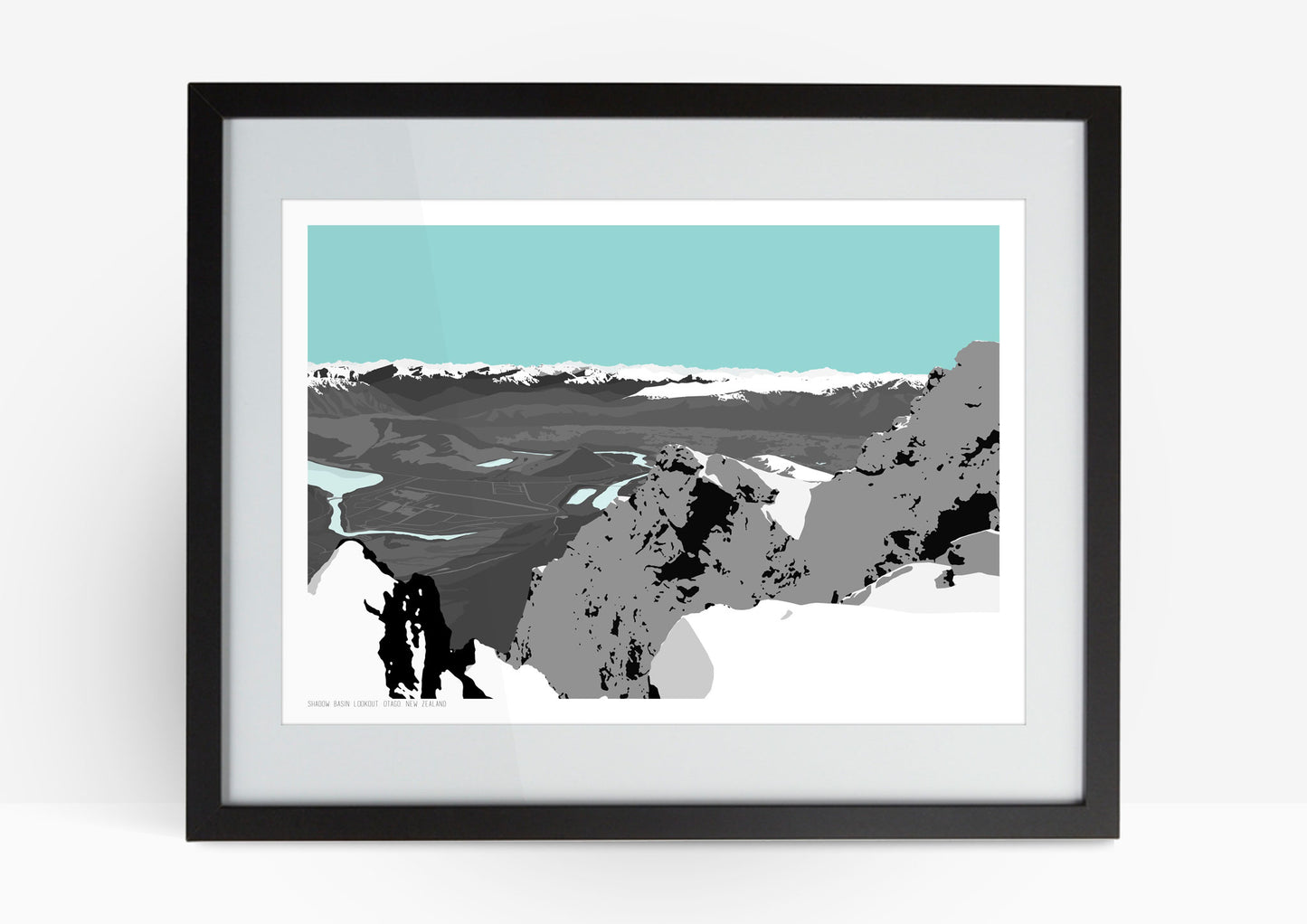 Shadow Basin Lookout Art Print (Middle) - Blue