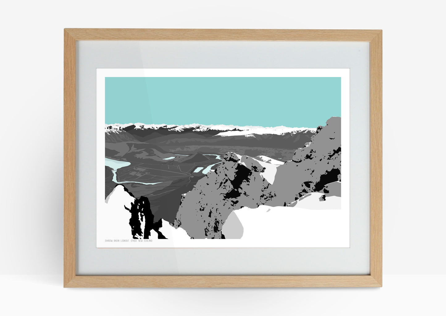 Shadow Basin Lookout Art Print (Middle) - Blue
