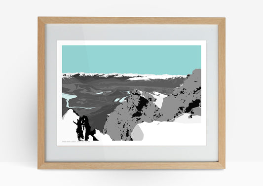 Shadow Basin Lookout Art Print (Middle) - Blue