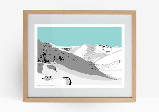 Shadow Basin Lookout Art Print (Right) - Blue
