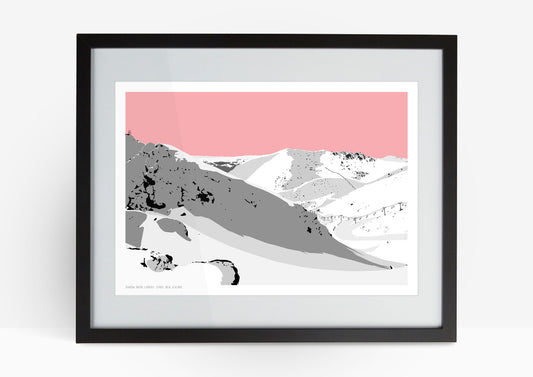 Shadow Basin Lookout Art Print (Right) - Pink